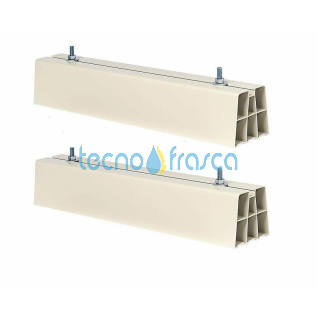 Supporto a pavimento per motocond. 80x80 l450 prof.450 prot.300kg