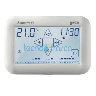Cronotermostato touch roma wi-fi bianco 230v cr431b